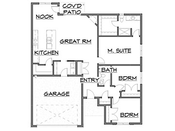 New homes in Silver Lake, WA. Presented by Cano Real Estate. 1510 square foot plan