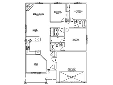 New homes in Silver Lake, WA. Presented by Cano Real Estate. 1534 square foot plan