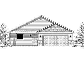 New homes in Silver Lake, WA. Presented by Cano Real Estate. 1556 square foot plan