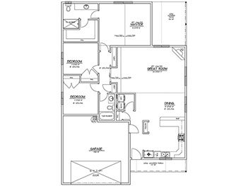 New homes in Silver Lake, WA. Presented by Cano Real Estate. 1556 square foot plan
