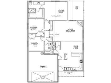 New homes in Silver Lake, WA. Presented by Cano Real Estate. 1556 square foot plan