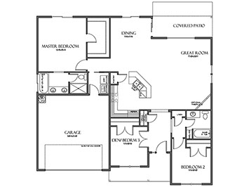 New homes in Silver Lake, WA. Presented by Cano Real Estate. 1663 square foot plan