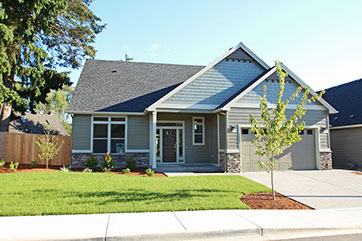 Exterior of new home at Chinook Place, by Universal Construction
