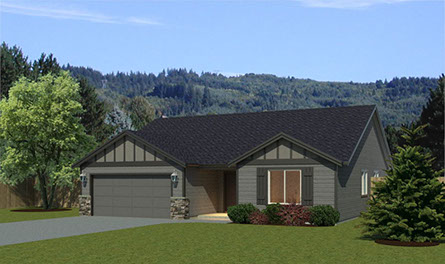 New homes in Silver Lake, WA. Presented by Cano Real Estate. 1534 square foot plan