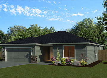 New homes in Silver Lake, WA. Presented by Cano Real Estate. 1534 square foot plan