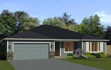 New homes in Silver Lake, WA. Presented by Cano Real Estate. 1665 square foot plan