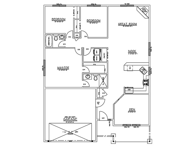 New homes in Silver Lake, WA. Presented by Cano Real Estate. 1534 square foot plan