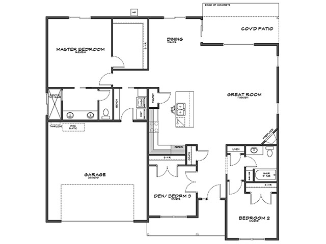 New homes in Silver Lake, WA. Presented by Cano Real Estate. 1790 square foot plan